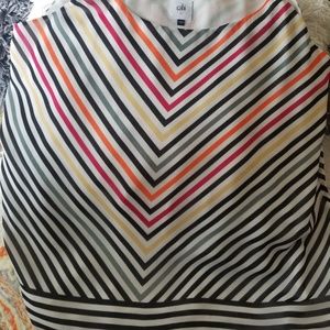 Cabi steiped spaghetti strap shirt